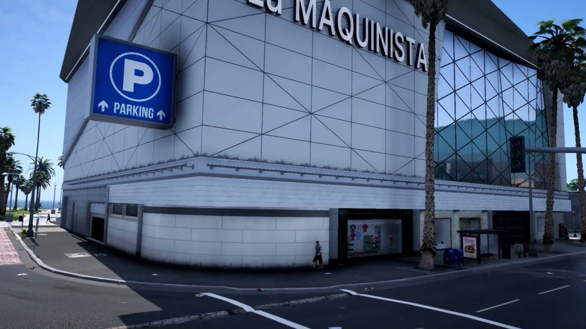 Centro comercial La Maquinista recreado en el mapa del servidor