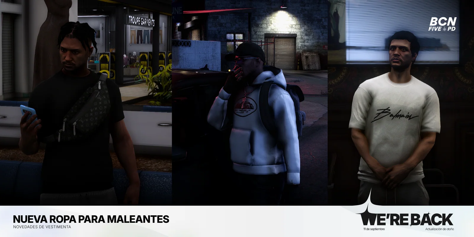 Nueva ropa para Maleantes · Barcelona PD
