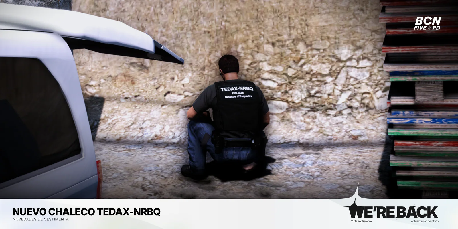 Nuevo chaleco TEDAX · Barcelona PD